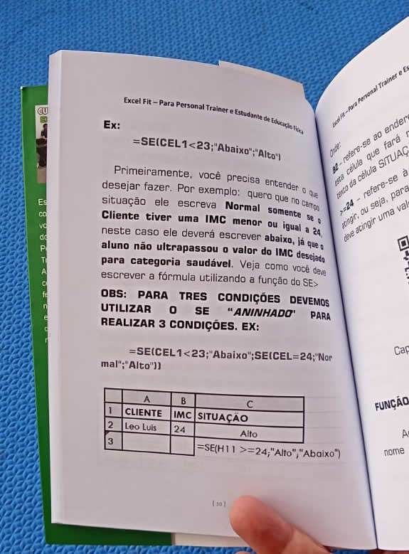 Páginas do livro Excel-Fit